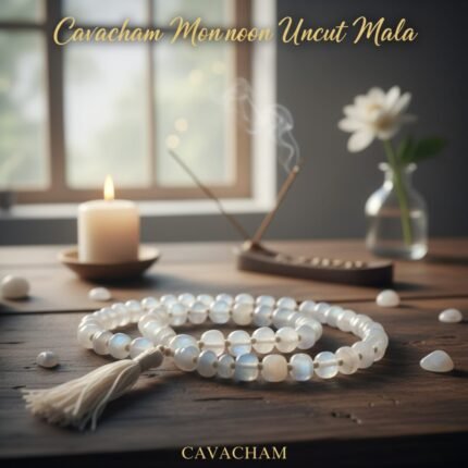 Cavacham Moonstone Uncut Mala