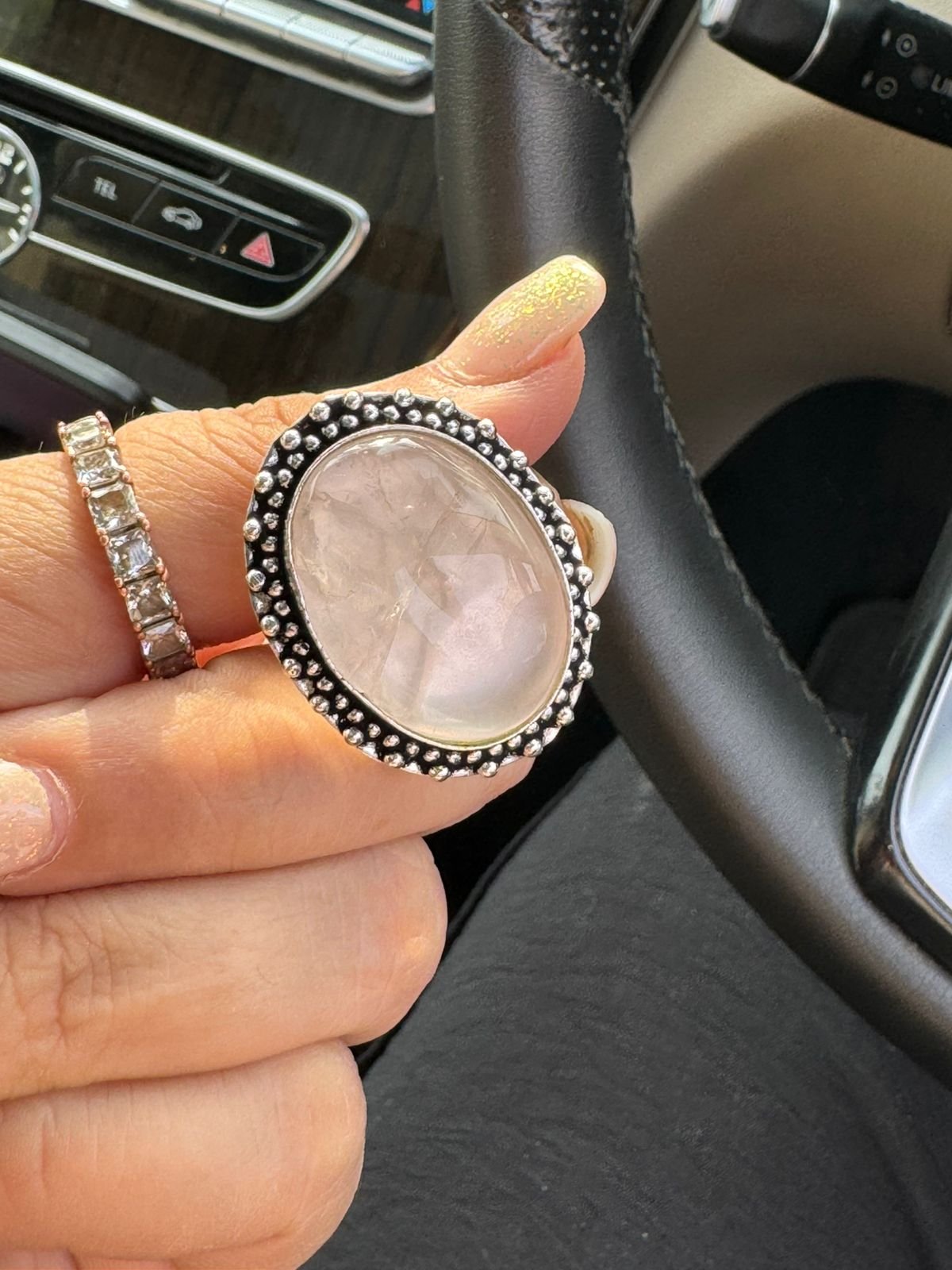 Cavacham Rose Quartz Ring Cavacham Rose Quartz Ring